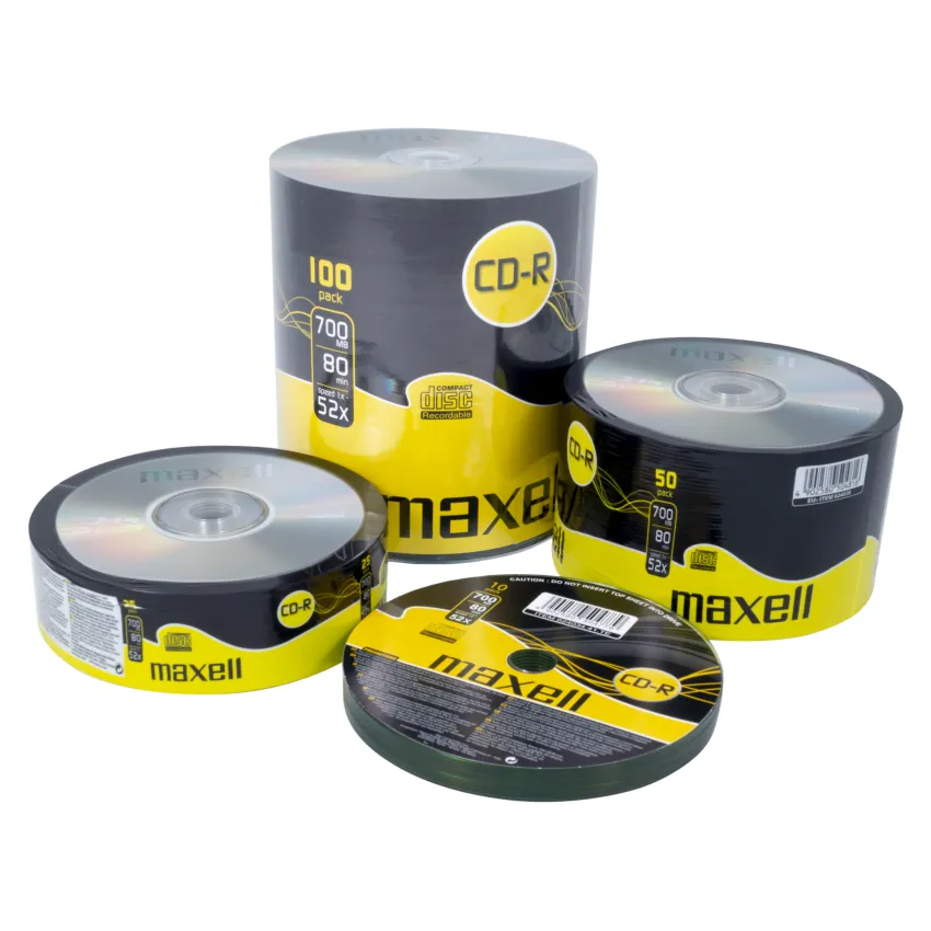 Maxell CD-R 80 700MB 80min 52x 100 Pack Shrink Wrap - Anand