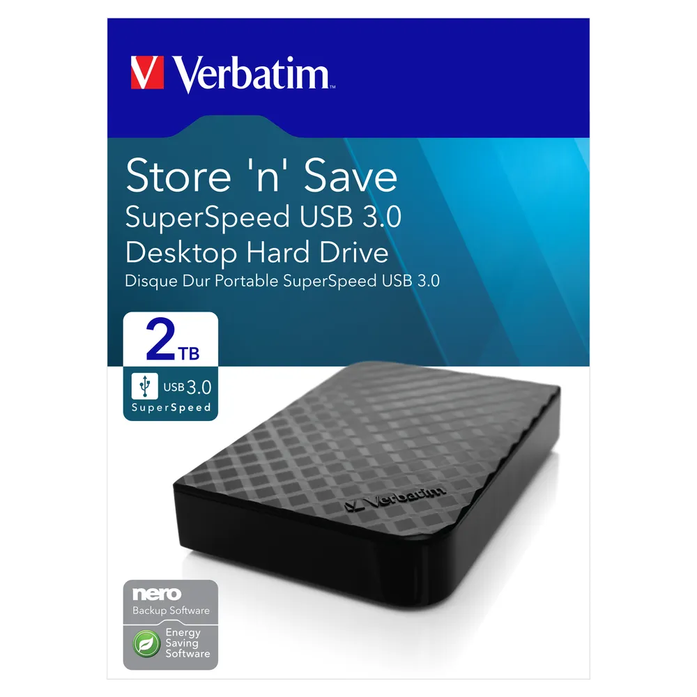 Verbatim Store 'n' Save 2TB USB 3.0 - Anand International Ltd
